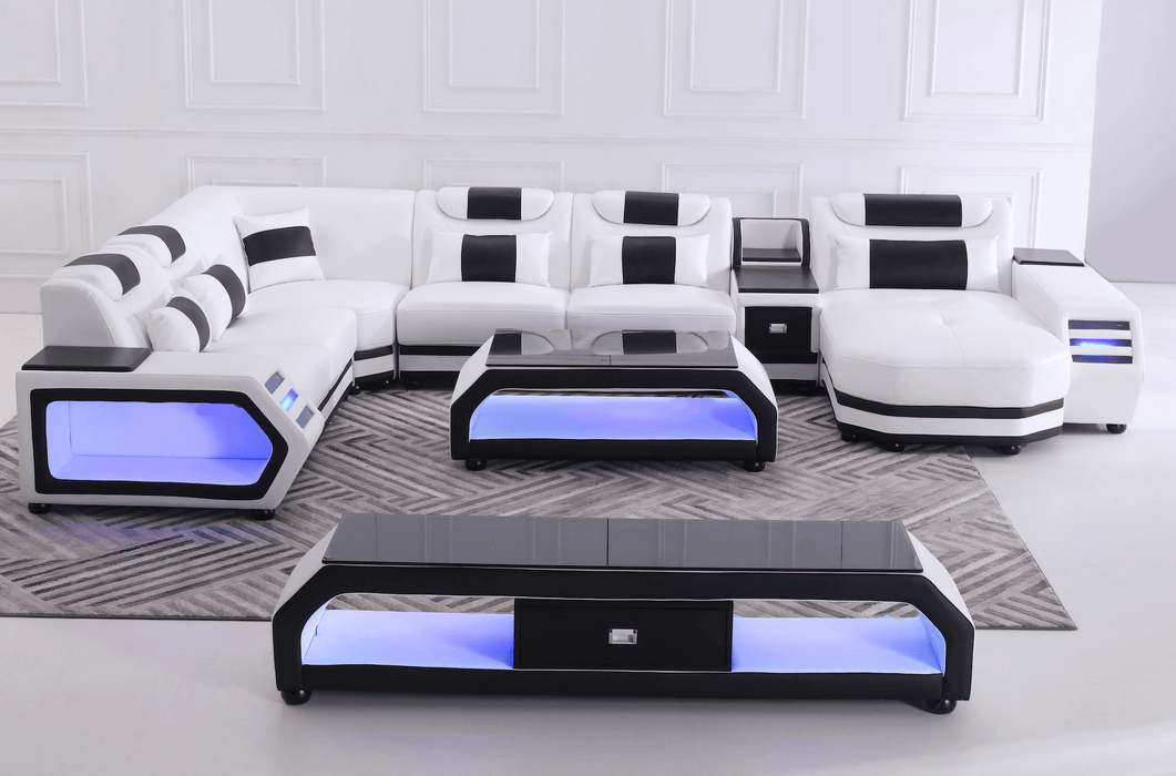 Lusso Italian Leather Sectional Collection
