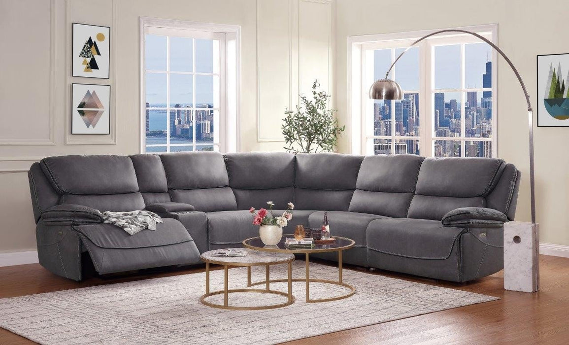 Mina Grey Power Reclining Sectional