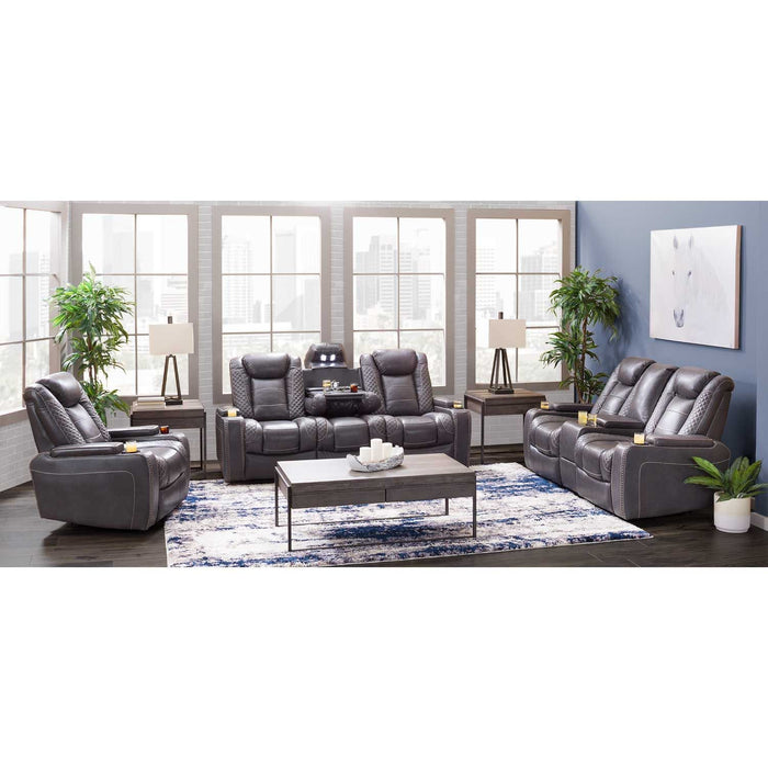 Targa Power Reclining Leather Living Room Collection
