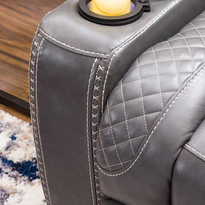 Targa Power Reclining Leather Living Room Collection