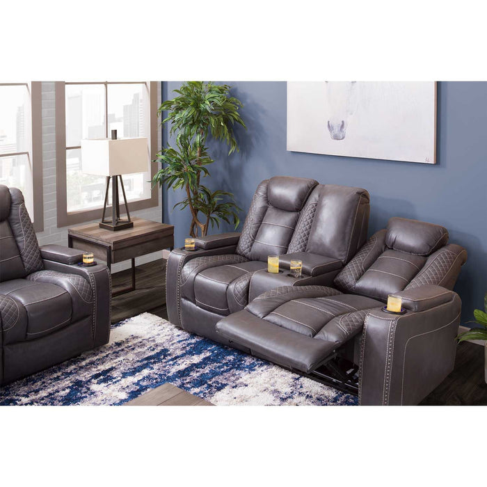 Targa Power Reclining Leather Living Room Collection