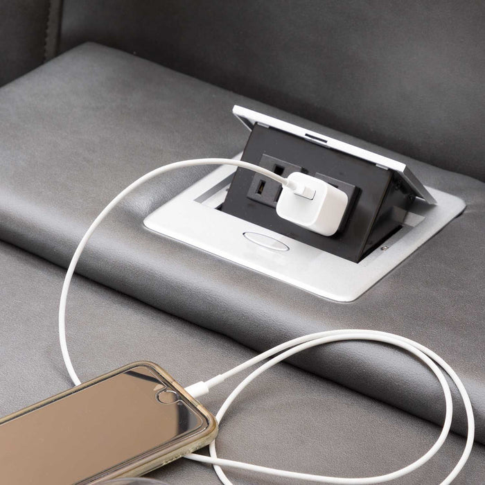 Targa Power Reclining Leather Living Room Collection