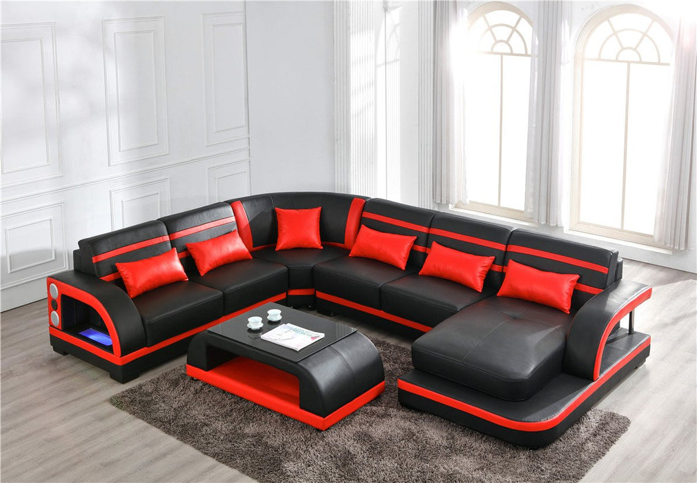 Enzo Leather Sectional Collection