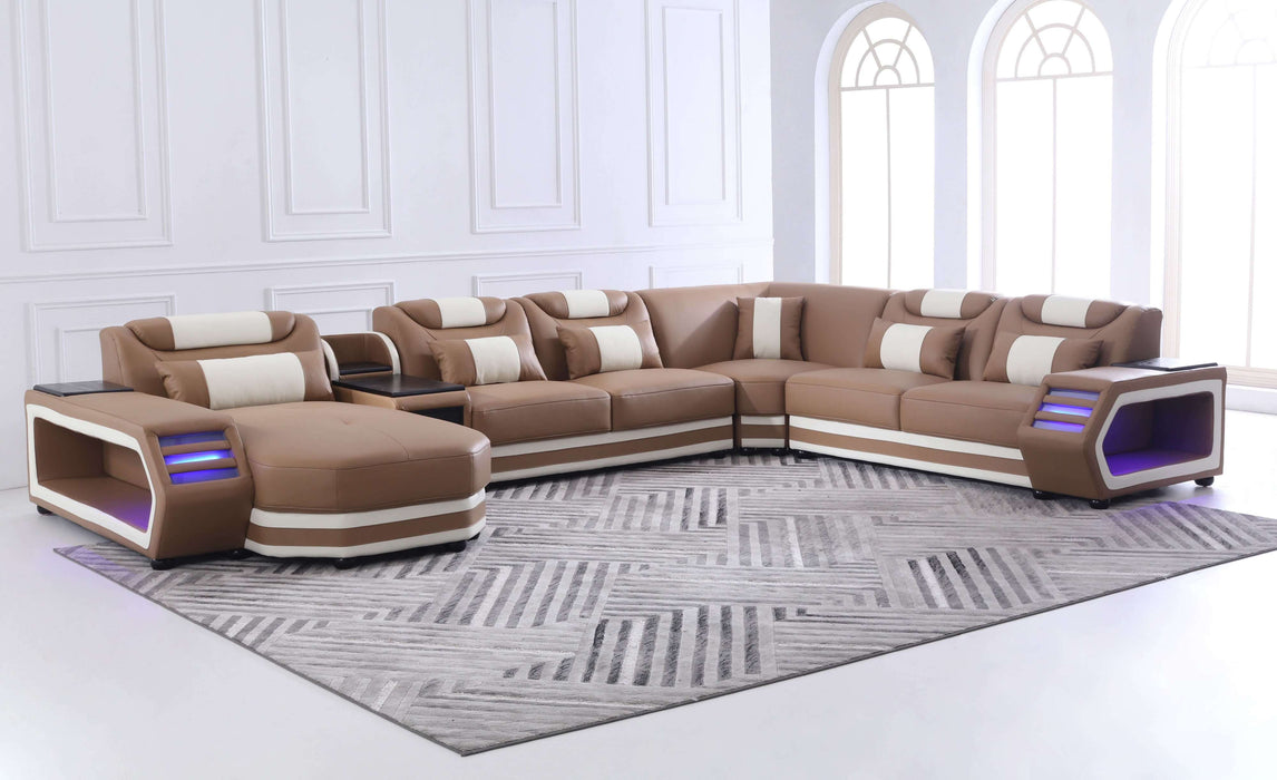 Lusso Italian Leather Sectional Collection