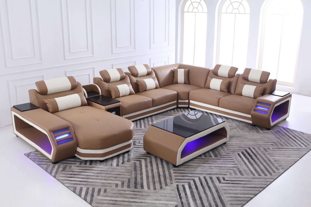 Lusso Italian Leather Sectional Collection